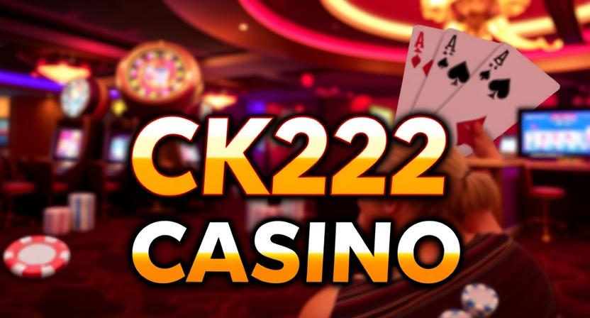 Live dealer streaming tables on CK222 casino